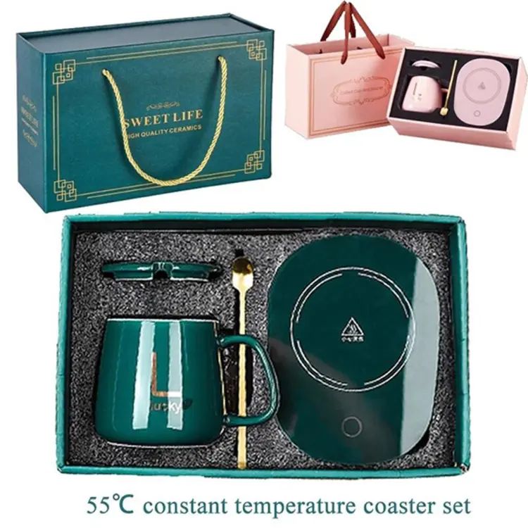 Electric Heated Coffee Mug With Temperature Controlled Pad