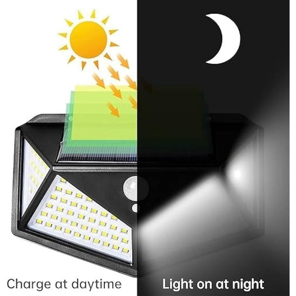 270°wide Angle Solar Wall Light