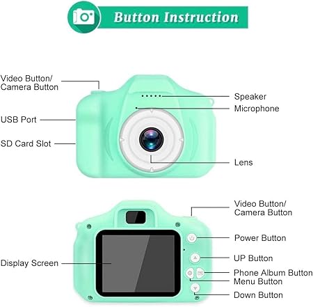Kids Mini Digital Camera 1080p HD Video Camcorder