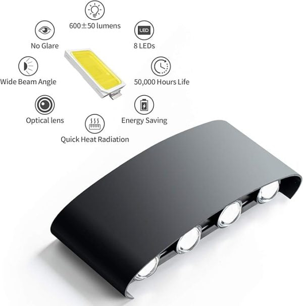 Aluminium Waterproof Fancy wall Light