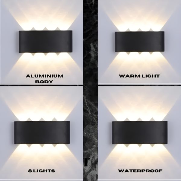 Aluminium Waterproof Fancy wall Light