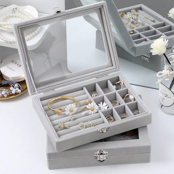 Glass Cover Jewelry Display Box