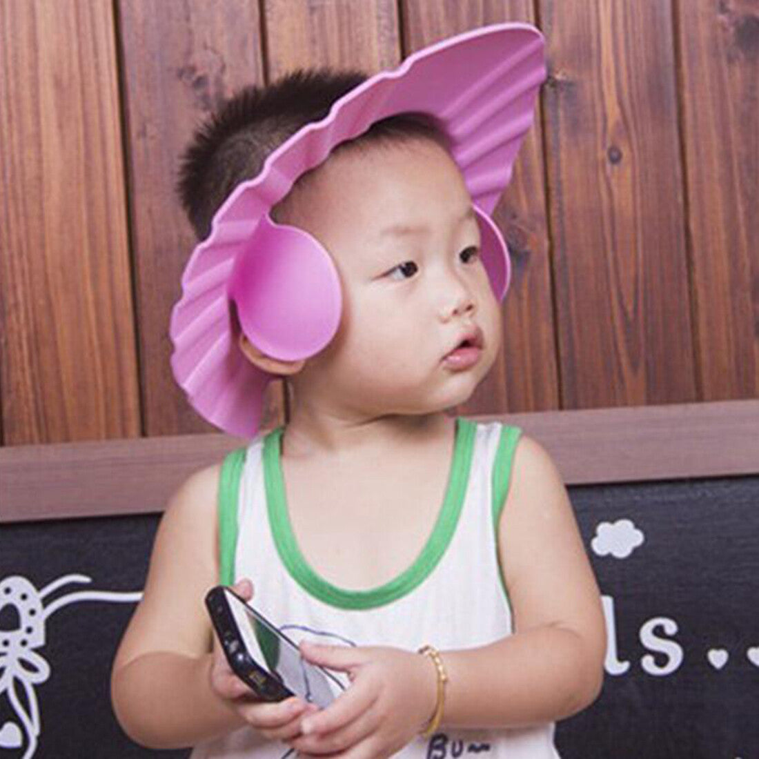 Baby Shower Cap With Ear Protector(Adjustable)