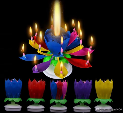 Spinning Flower Birthday Candles