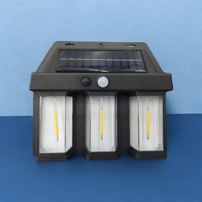 Triple Head Outdoor Solar Wall Light(bk-618-3)