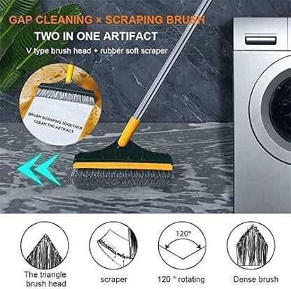 2 In 1 Floor & wall Cleaning Brush & Scrubber