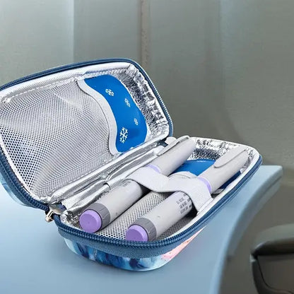Insulin Pen Cooling Travel Box | Portable Diabetic Medication Organizer