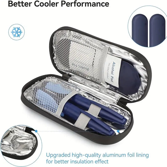 Insulin Pen Cooling Travel Box | Portable Diabetic Medication Organizer