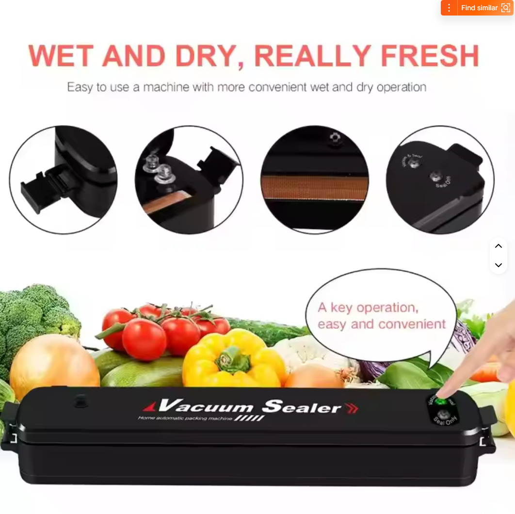 Automatic Vacuum Sealer Food Packing Machine | Electric Vacuum Sealer Machine