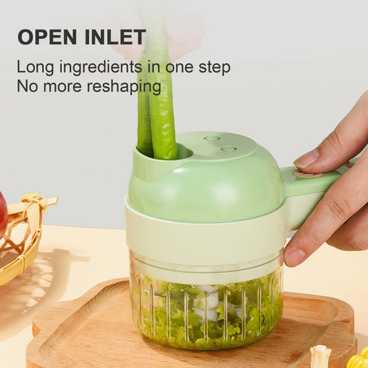 4 in 1 Handheld Hammer Electric Vegetable Cutter(Rechargeable)