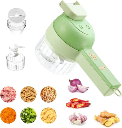 4 in 1 Handheld Hammer Electric Vegetable Cutter(Rechargeable)