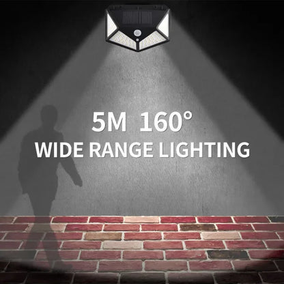 270°wide Angle Solar Wall Light