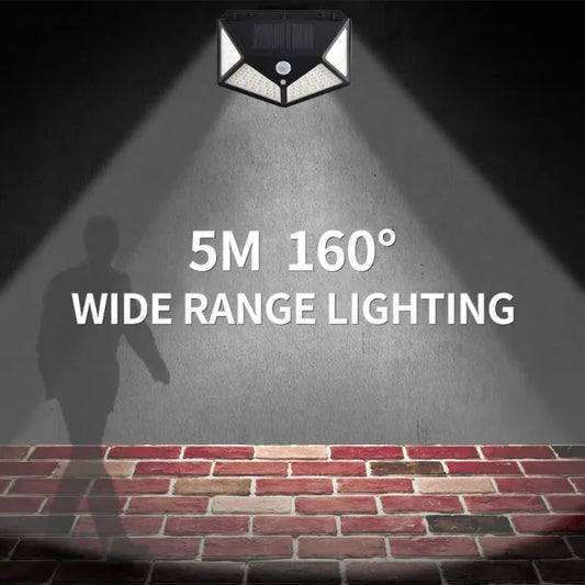 270°wide Angle Solar Wall Light