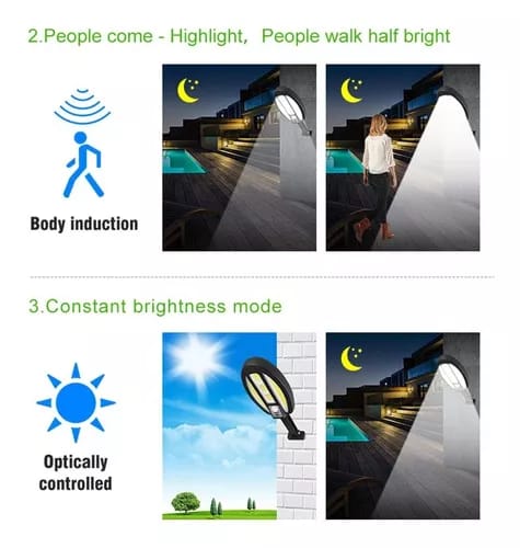 Solar Sensor Street Lamp For Outdoor Home & Garden