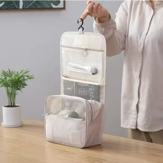 Hanging Travel Toiletry Bag | Waterproof Travel Makeup Cosmetic Organizer