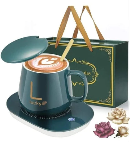 Electric Heated Coffee Mug With Temperature Controlled Pad