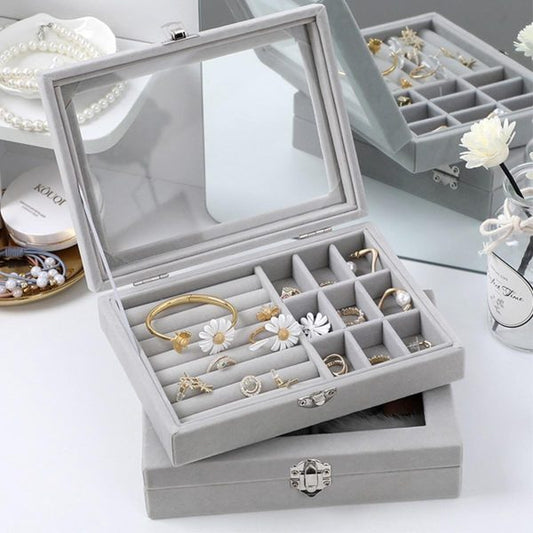 Glass Cover Jewelry Display Box