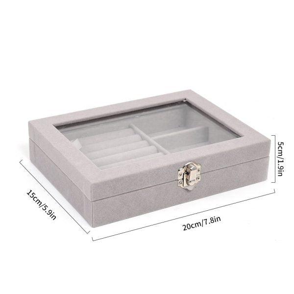 Glass Cover Jewelry Display Box