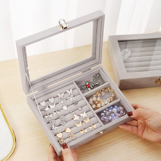 Glass Cover Jewelry Display Box
