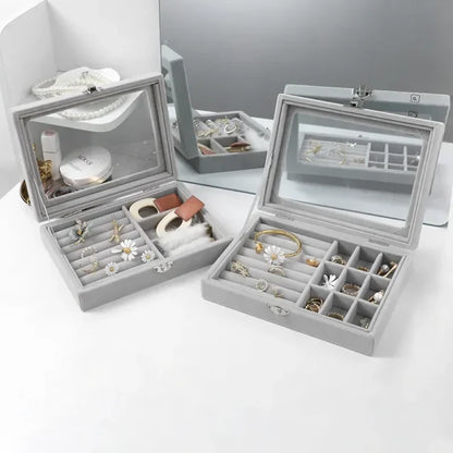 Glass Cover Jewelry Display Box