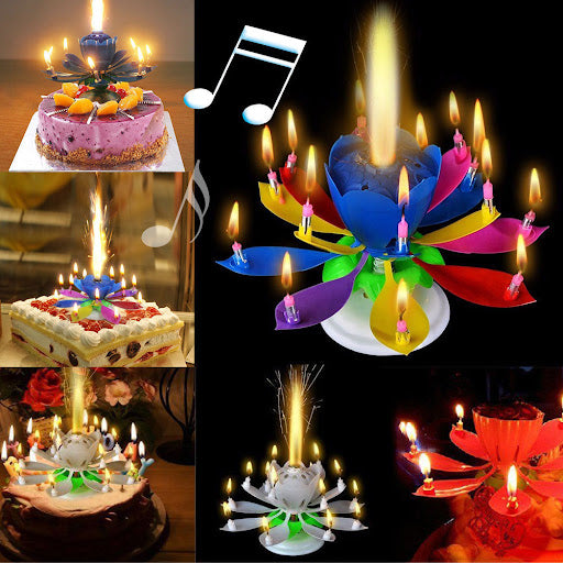 Spinning Flower Birthday Candles