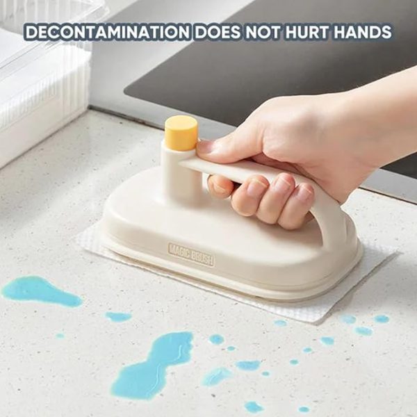 Replaceable Magic Brush With 50 Disposable Cleaning Microfiber Cloth paper