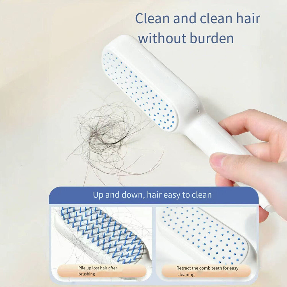 Self Cleaning Magic Retractable Comb
