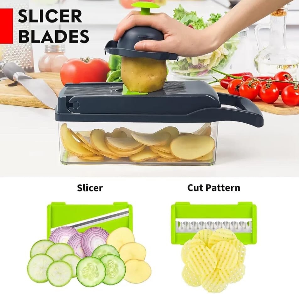 16-in-1 Food /Vegetable Chopper & Slicer
