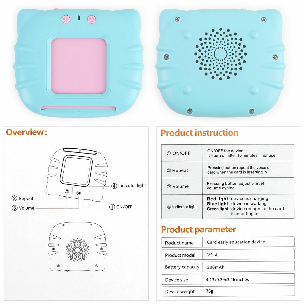 Preschool kids learning cards