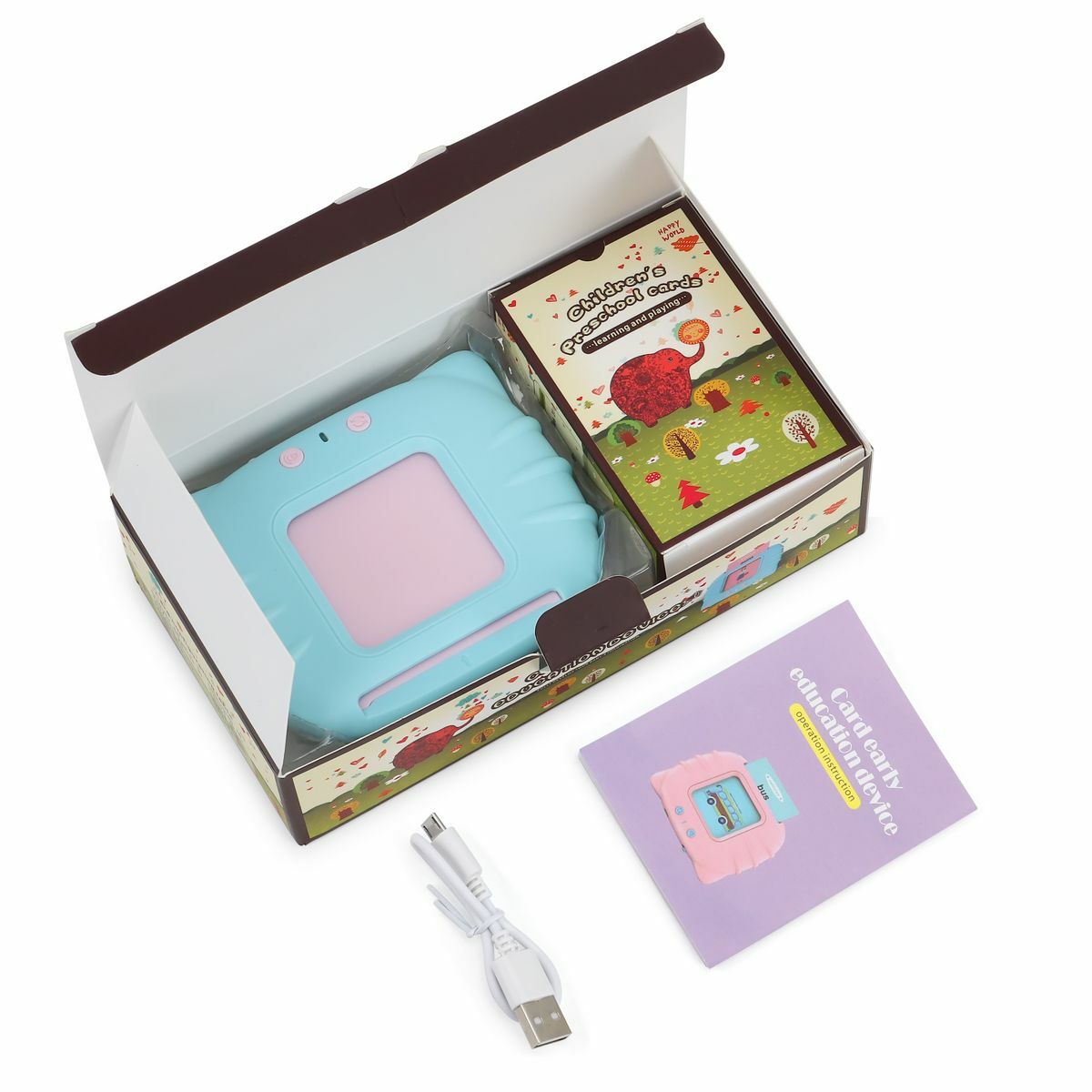 Preschool kids learning cards