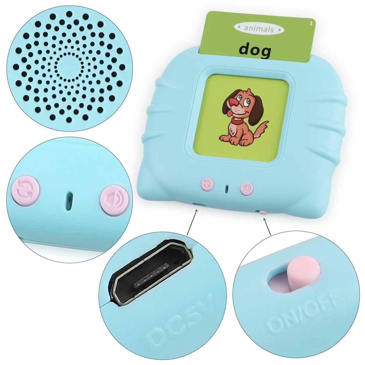 Preschool kids learning cards