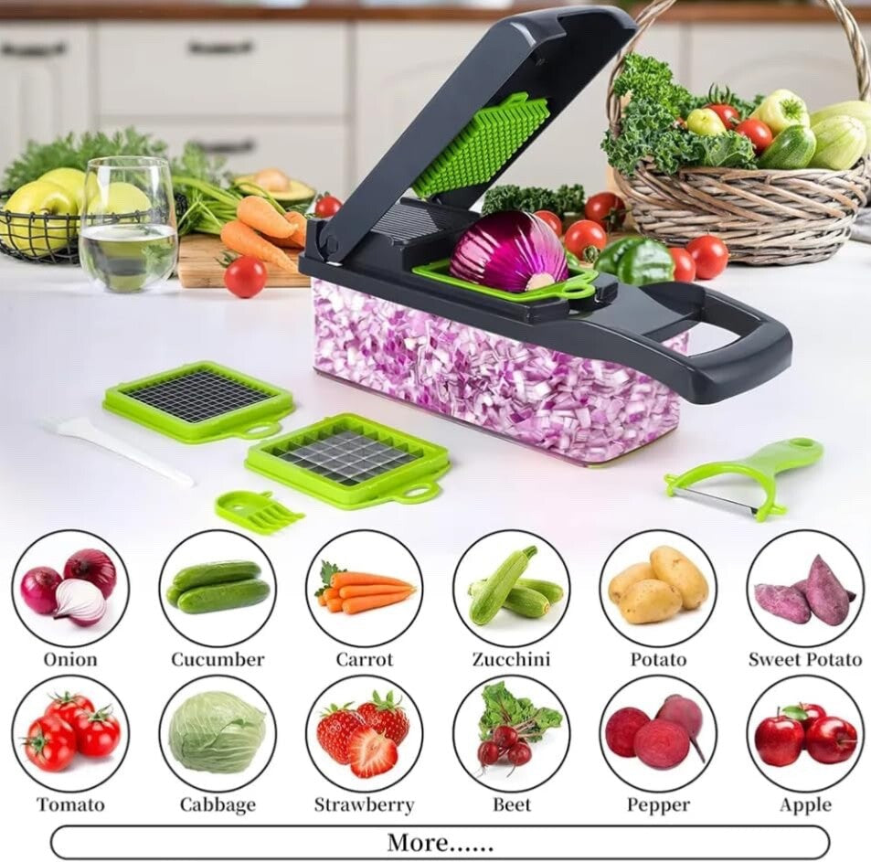 16-in-1 Food /Vegetable Chopper & Slicer