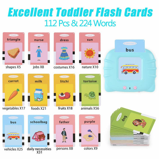 Preschool kids learning cards