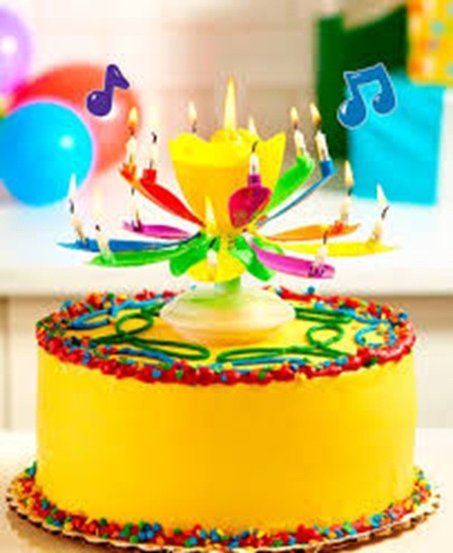 Spinning Flower Birthday Candles