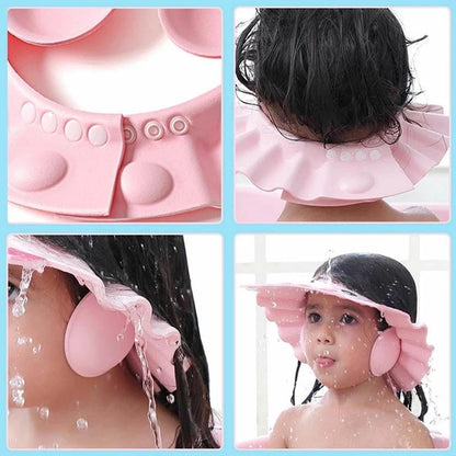 Baby Shower Cap With Ear Protector(Adjustable)