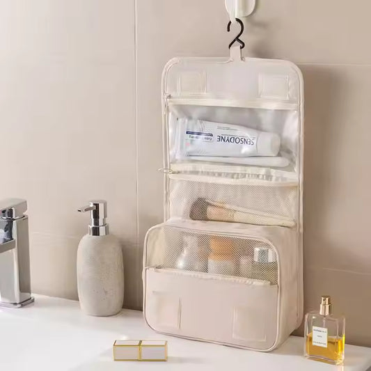 Hanging Travel Toiletry Bag | Waterproof Travel Makeup Cosmetic Organizer